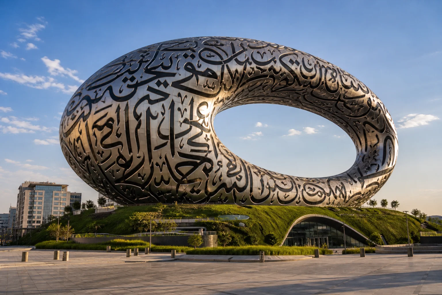 Museum of the Future, Dubai — illustrative atmosphere, not a Kingsmont project